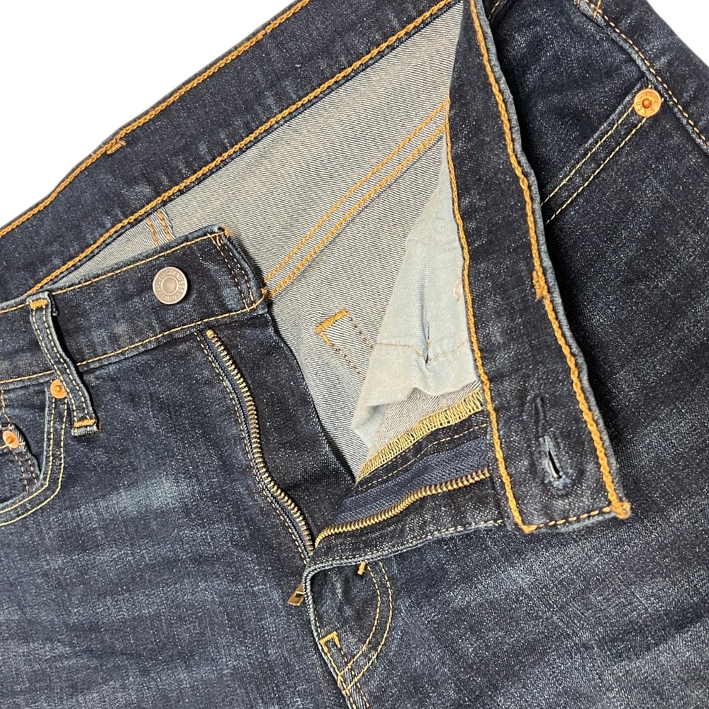 Levi's 541 Men's Straight Athletic Taper Fit Blue Demin Dark Wash Jeans 34x30 - Picture 3 of 10